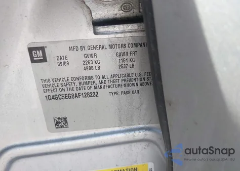 2010 Buick Lacrosse Cxl from USA, damaged, VIN 1G4GC5EG8AF128232